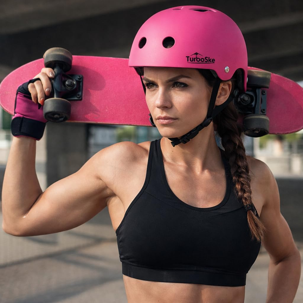 Skateboard Helmet, BMX Helmet, Multi-Sport Helmet, Bike Helmet for Kids, Youth, Men, Women