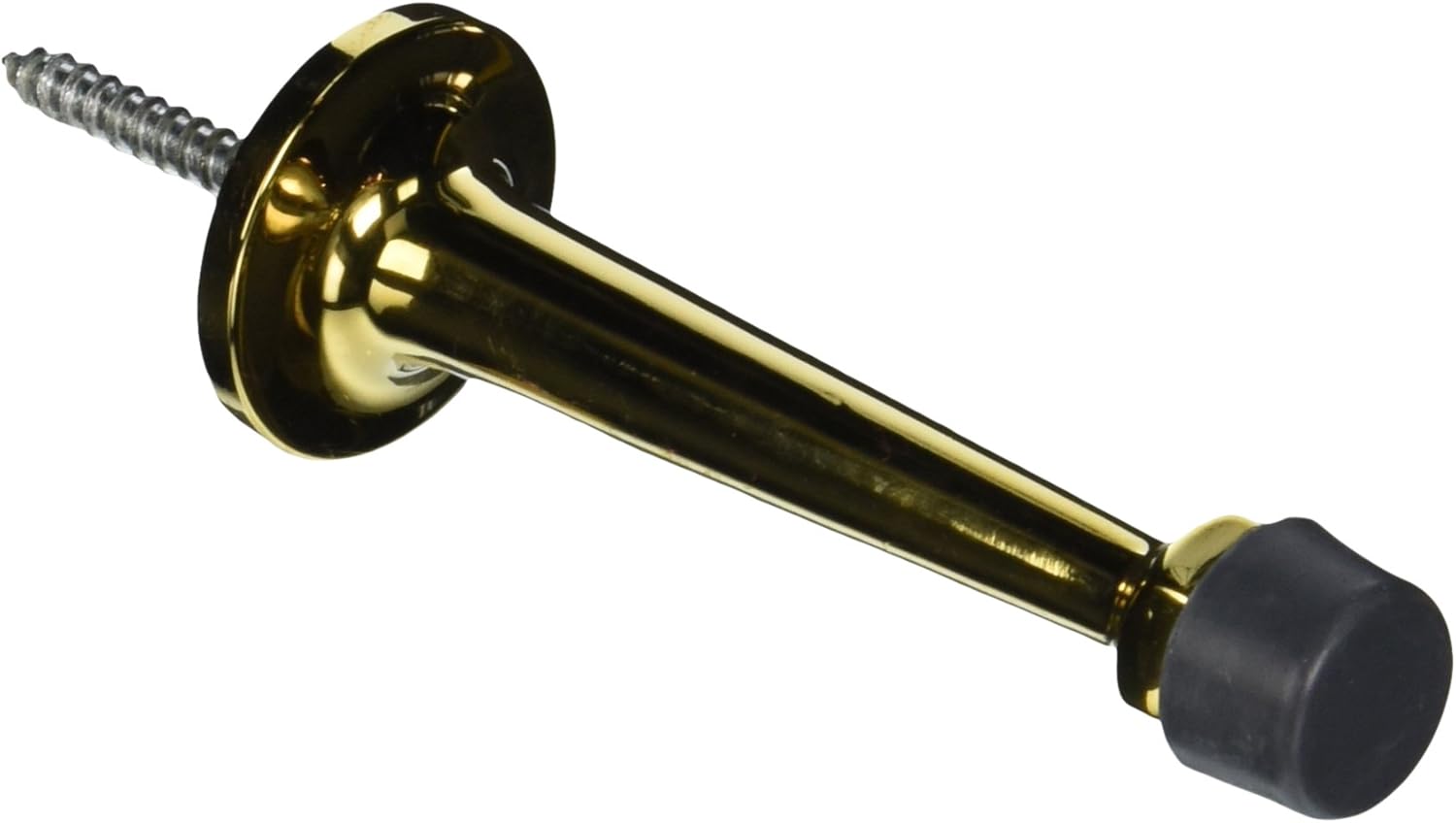 Deltana BDS30CR003 Solid Brass 3 1/4-Inch Baseboard Door Bumper