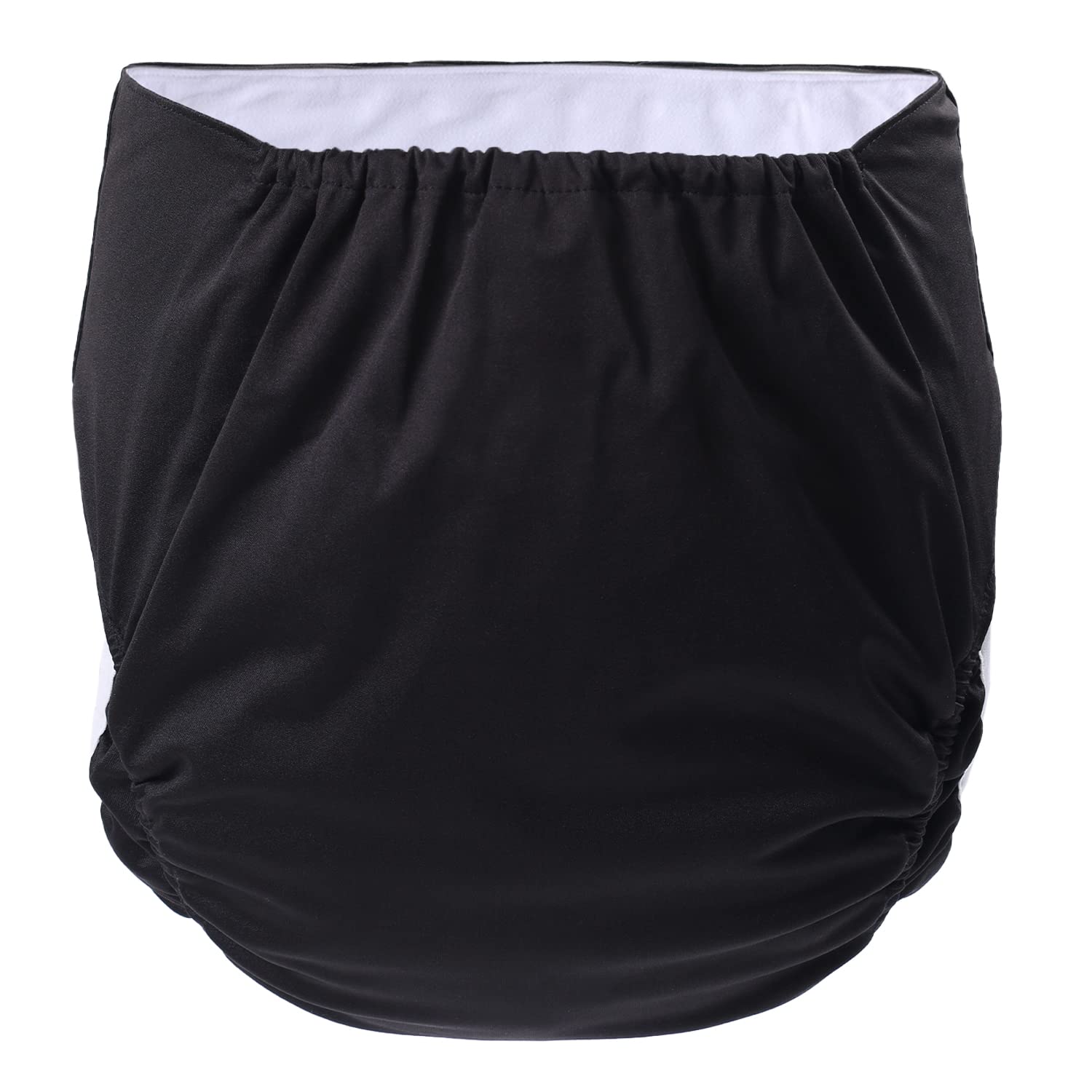 CutiePlusU Couche Lavable Adulte Réglable Réutilisable Respirant Étanche - Noir
