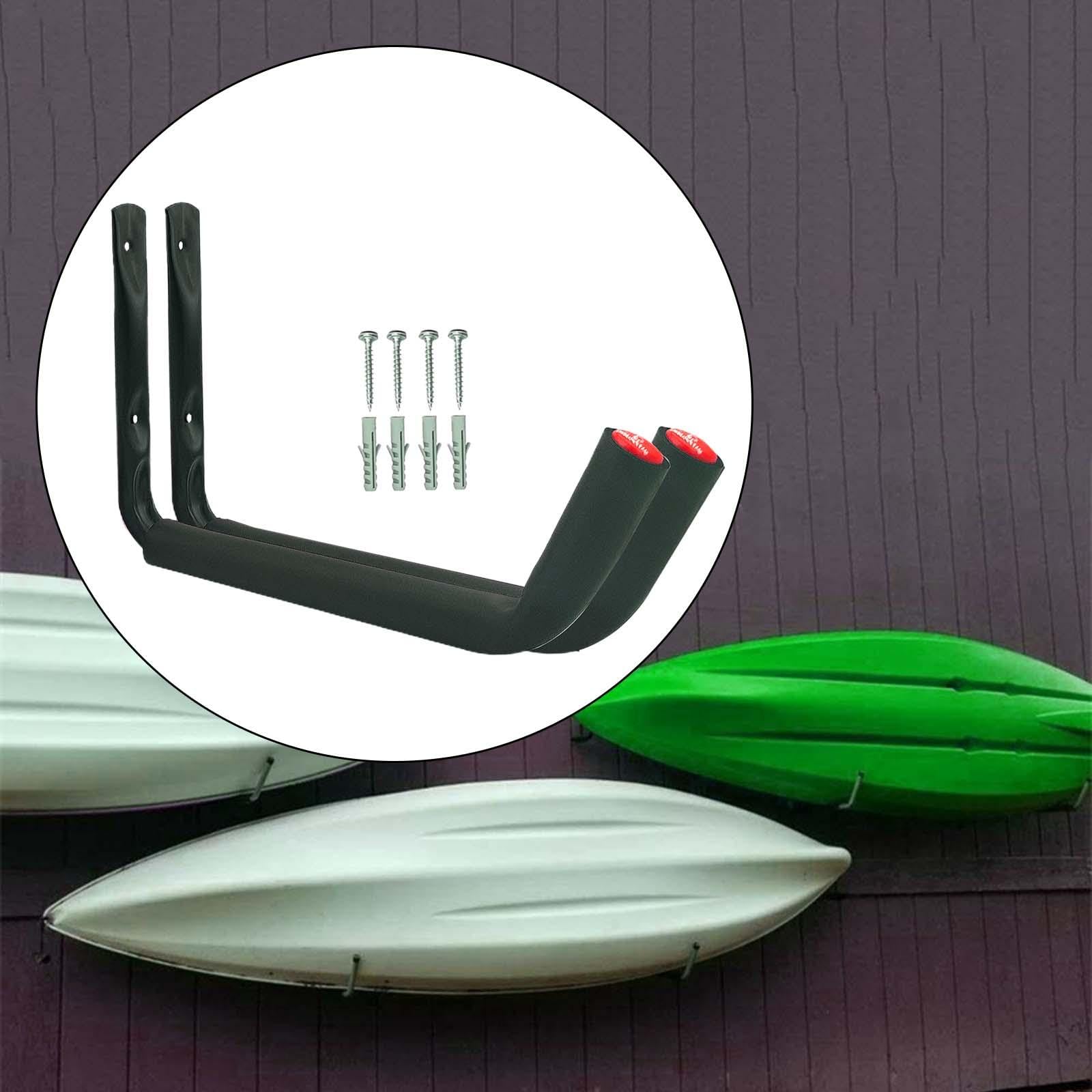 kowaku 2X Kayak Storage Hooks Kayak Storage Racks Heavy Duty Tools Wall Mounted Display Kayak Hangers for Garage Paddle Board