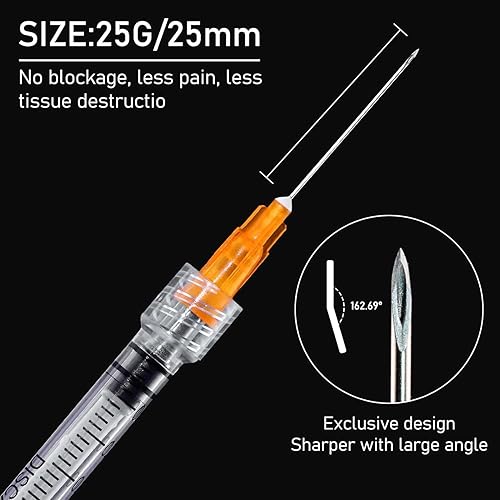 Miniatura 3 de Jeringa de 0.0 fl oz, 0.88 oz, 1 pulgada, embalaje desechable estéril. (20)