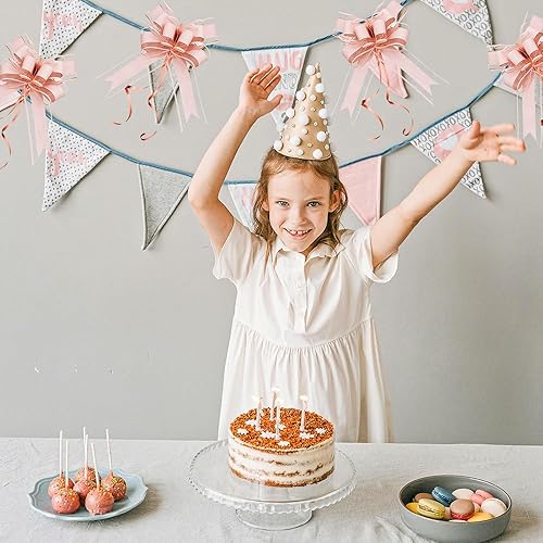 Miniatura 33 de WEWILUCK Lazos de regalo para regalos, lazos rosas para envolver regalos, lazos de regalo con cinta para bodas, despedidas de soltera y decoración