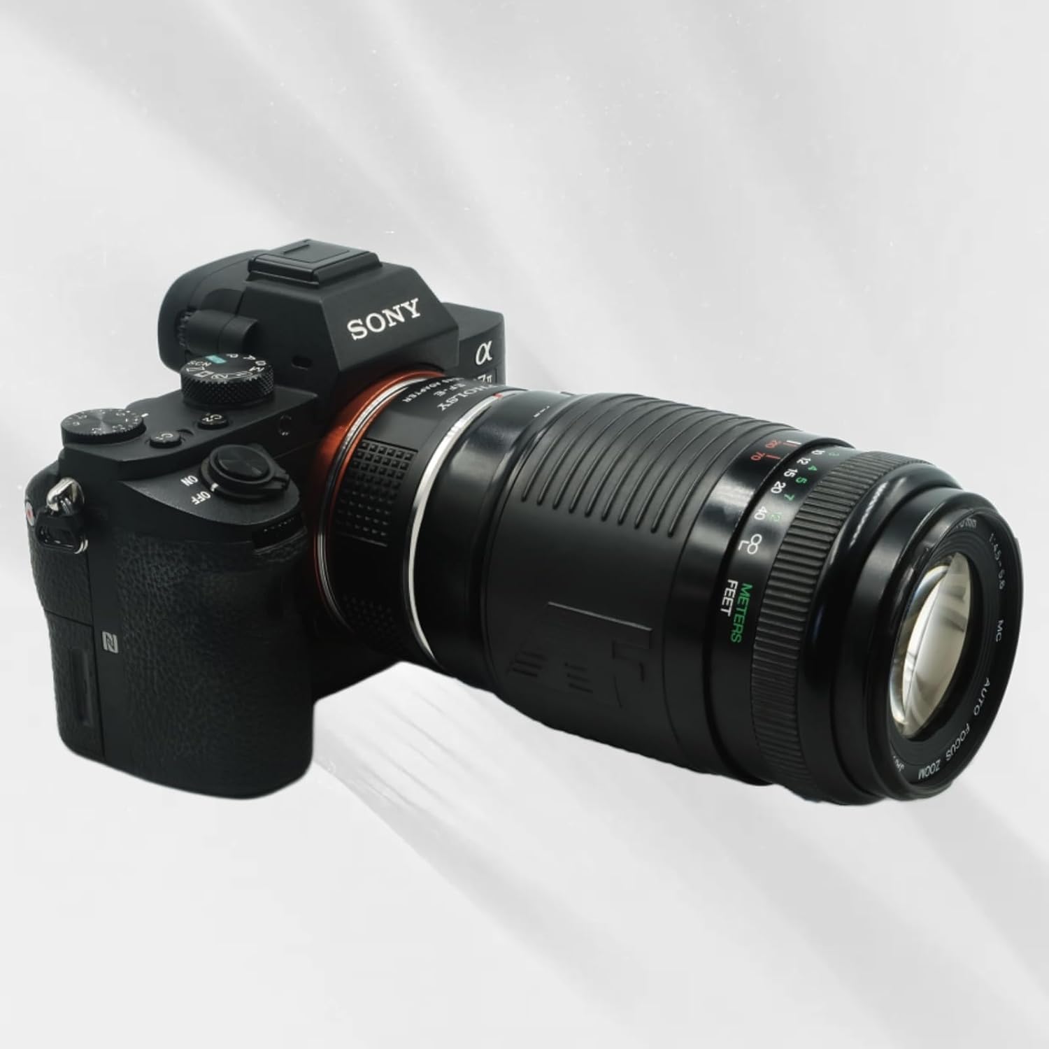 PHOLSY Lens Mount Adapter Manual Focus: Compatible with Canon EF (EF-S) Lens to Sony E (NEX) Camera Body