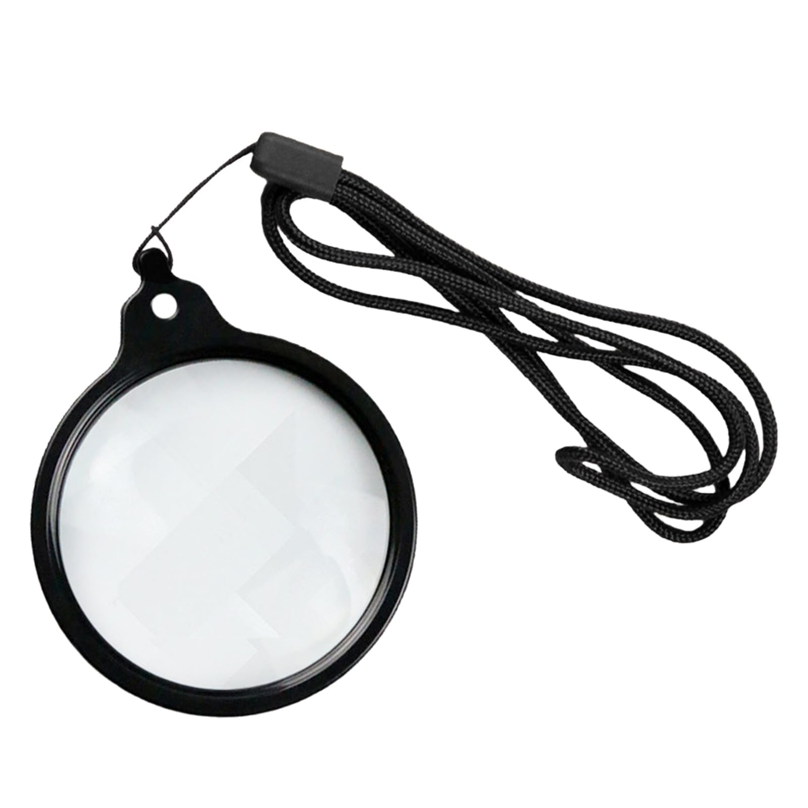 Worn Magnifier Glass 60mm ABS Construction Lens for Elderly Book Reading Craft Projects Students Neckband