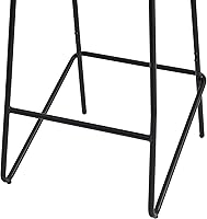 Vista 9 de Watson & Whitely Taburetes de bar, taburete de bar tapizado de tela con espalda, blanco (multicolor)