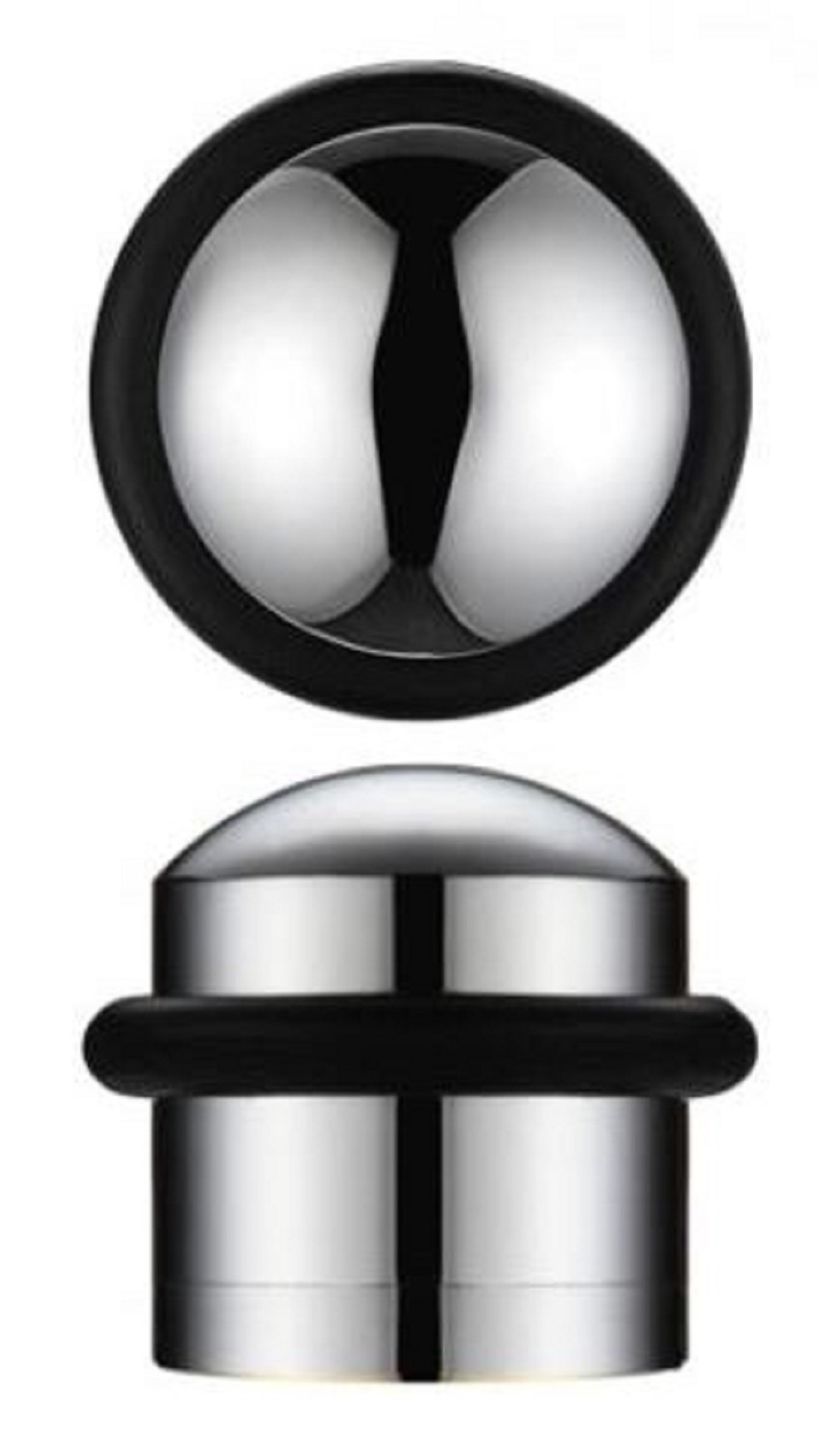 Zoo Hardware Polished Chrome Solid Domed Top Floor Mounted Concealed Fix Door Stop 31Mm Diameter Zab86 (Polished Chrome)