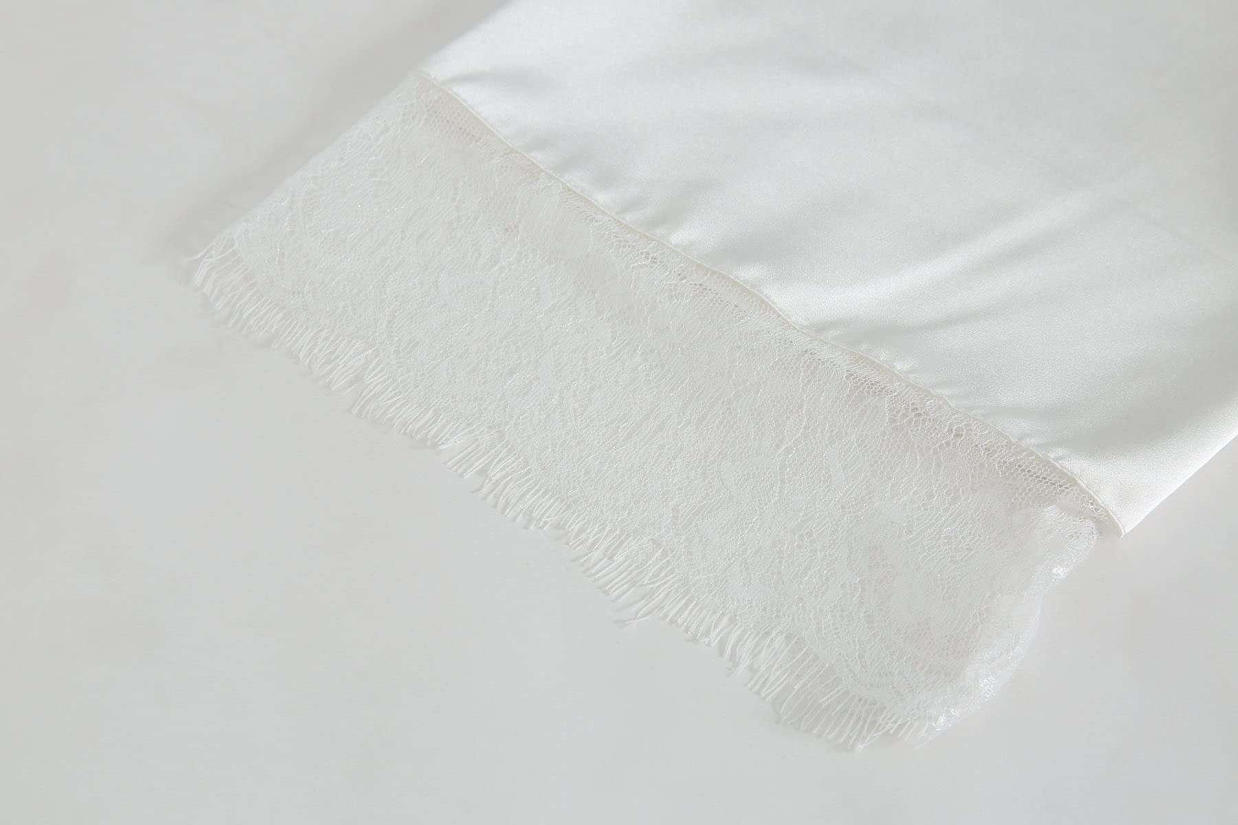 LANGER champagnerfarbener Satin-Bademantel für Frauen Braut und Brautjungfer Morgenmantel für Hochzeitsfeier ……
