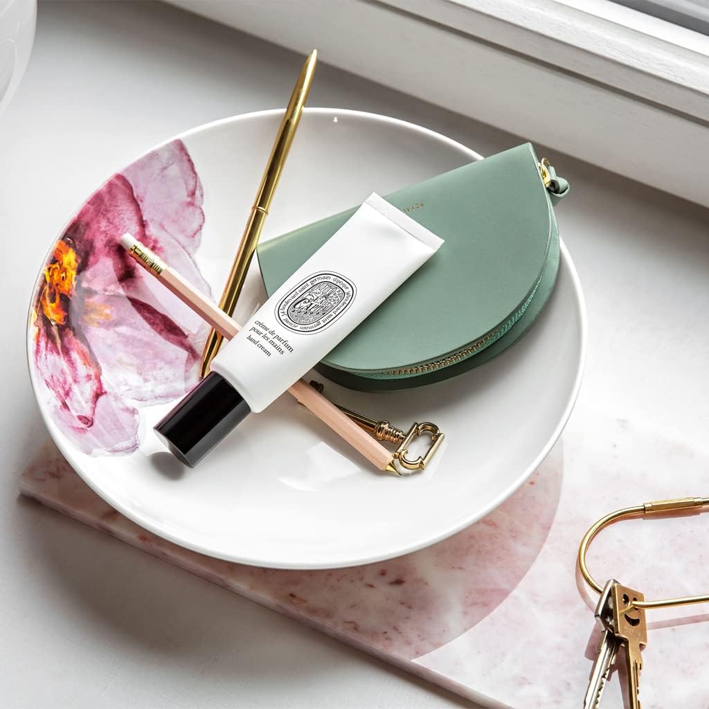 Villeroy & Boch - Rose Garden Soup Bowl/Pasta Plate, 9.5 in, Premium Porcelain, Made in Germany, White/Pink