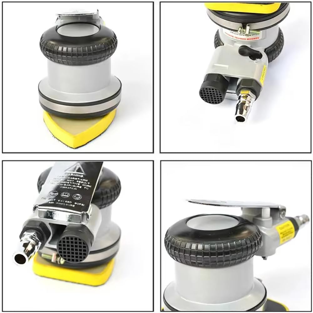 Triangular Air Sander - Pneumatic Peach Sander for Detail Sanding on Auto Body, Boat, Wood Furniture