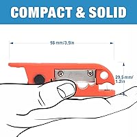 Vista 4 de iCrimp ICP-240 Cable Stripper for AWG 12 to 4/0 Round Cables, Radial Wire Stripper with 2 Extra Blades
