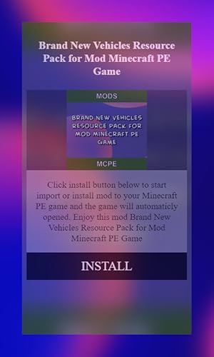 Real Brand New Vehicles Resource Pack For Mod Minecraft Pe Game