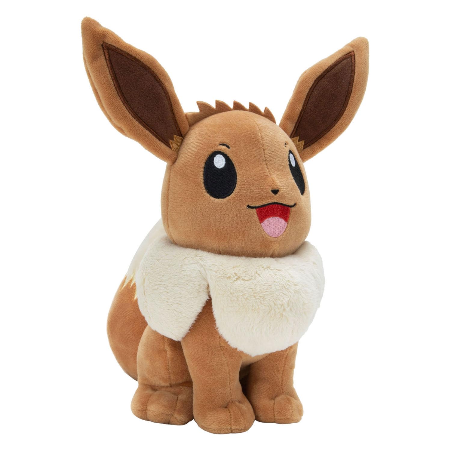 Pokémon Eevee Plush - 12-Inch Soft Plush with Authentic Details, Brown, 12 inches