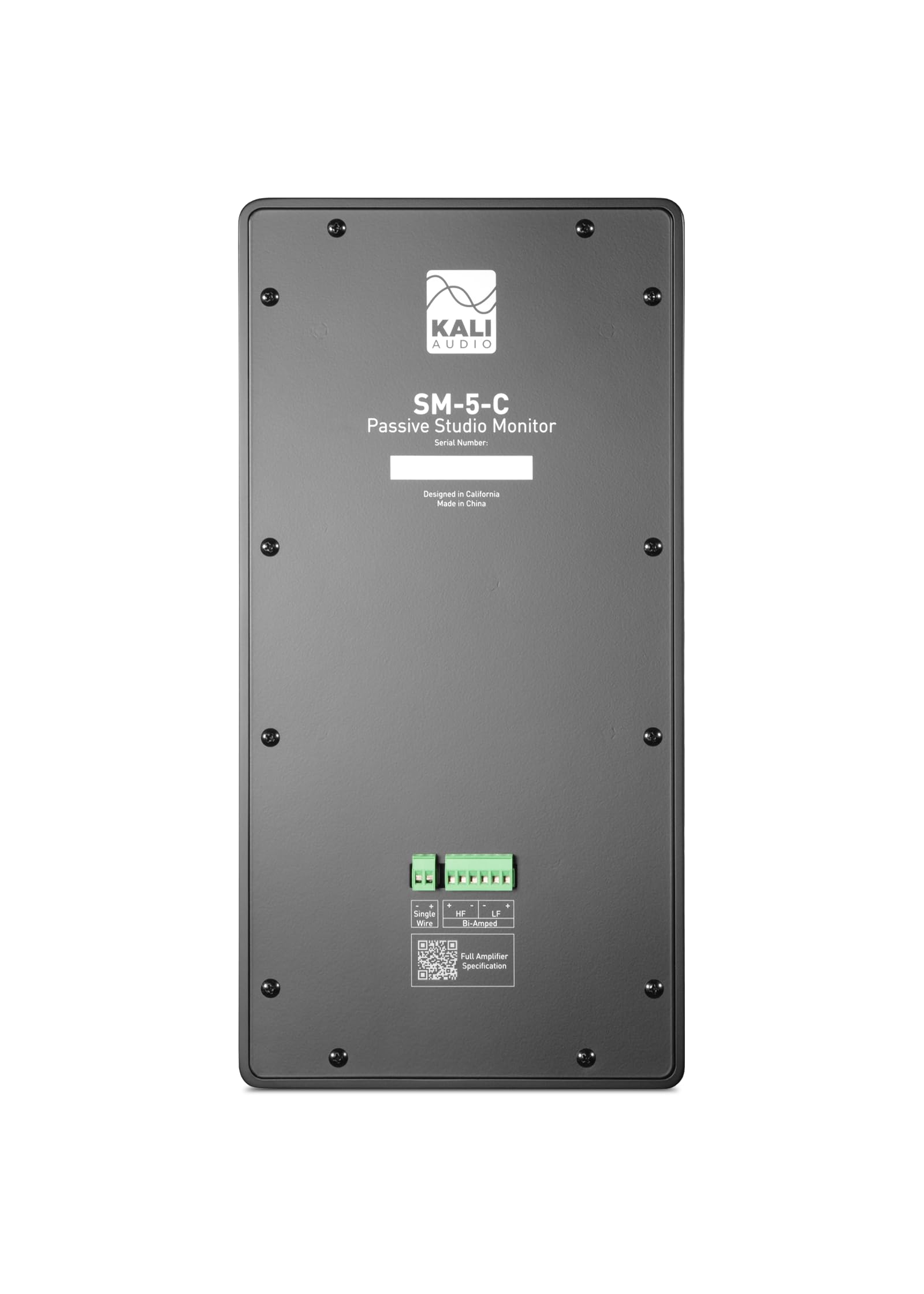 Kali Audio SM-5-C, passiver 3-Wege-Studiomonitor (Hochleistungsbox, 5-Zoll-Tieftöner, 4-Zoll-Mitteltöner, 1-Zoll-Metallkalotten-Hochtöner, professionelle Schallwandler-Technologie), Schwarz