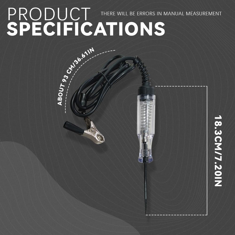 Probador De Corriente Eléctrica Car Truck Voltage Circuit Tester 6V 12V 24V DC Digital Display Long Circuit Analyzer - Foto 10