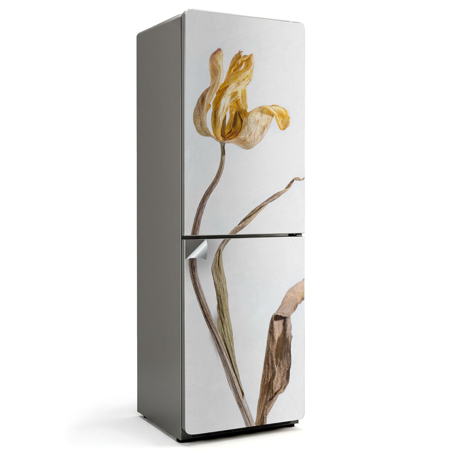 Sticker frigo 60x190 cm pour masquer les rayures et décorer