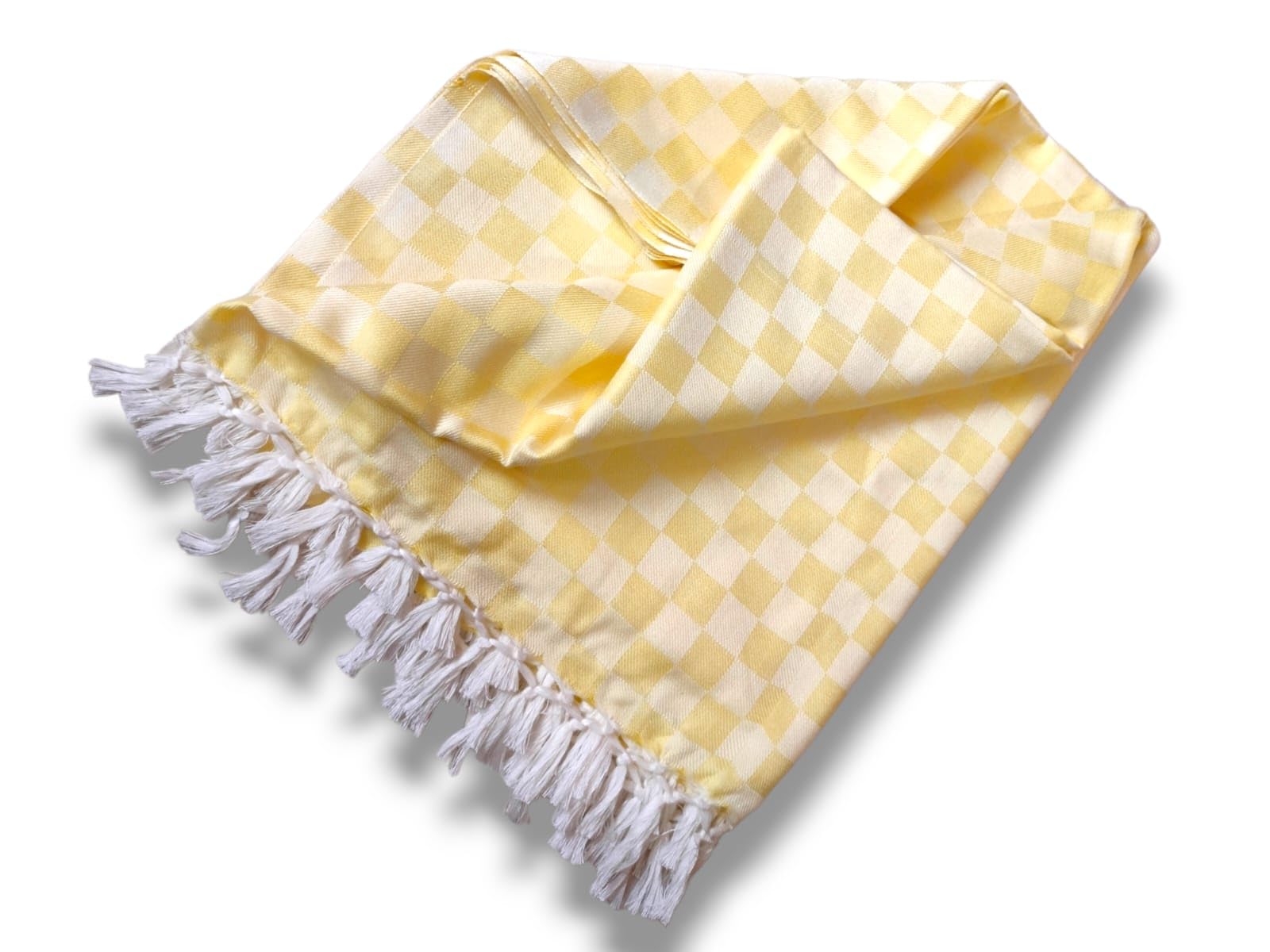 Bhagalpuri Silk/Dull Chadar 180 TC Cotton Solid Flat Bedsheet (Pack of 1, Lemon Yellow)-image-22