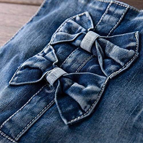 Yao Summer Little Girls Cotton Denim Bib Braces Rompers - Image 5