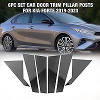 Vista 2 de Three T Cubierta de Moldura de Postes de Pilar de Ventana de Puerta Lateral de Automóvil para KIA Forte 2019 2020 2021 2022 2023 Sedan