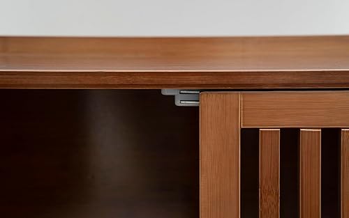 Miniatura 8 de K KELBEL Estante de escalera de bambú moderno, estantería alta de madera, estantes de pared inclinados, estantes de almacenamiento abiertos para