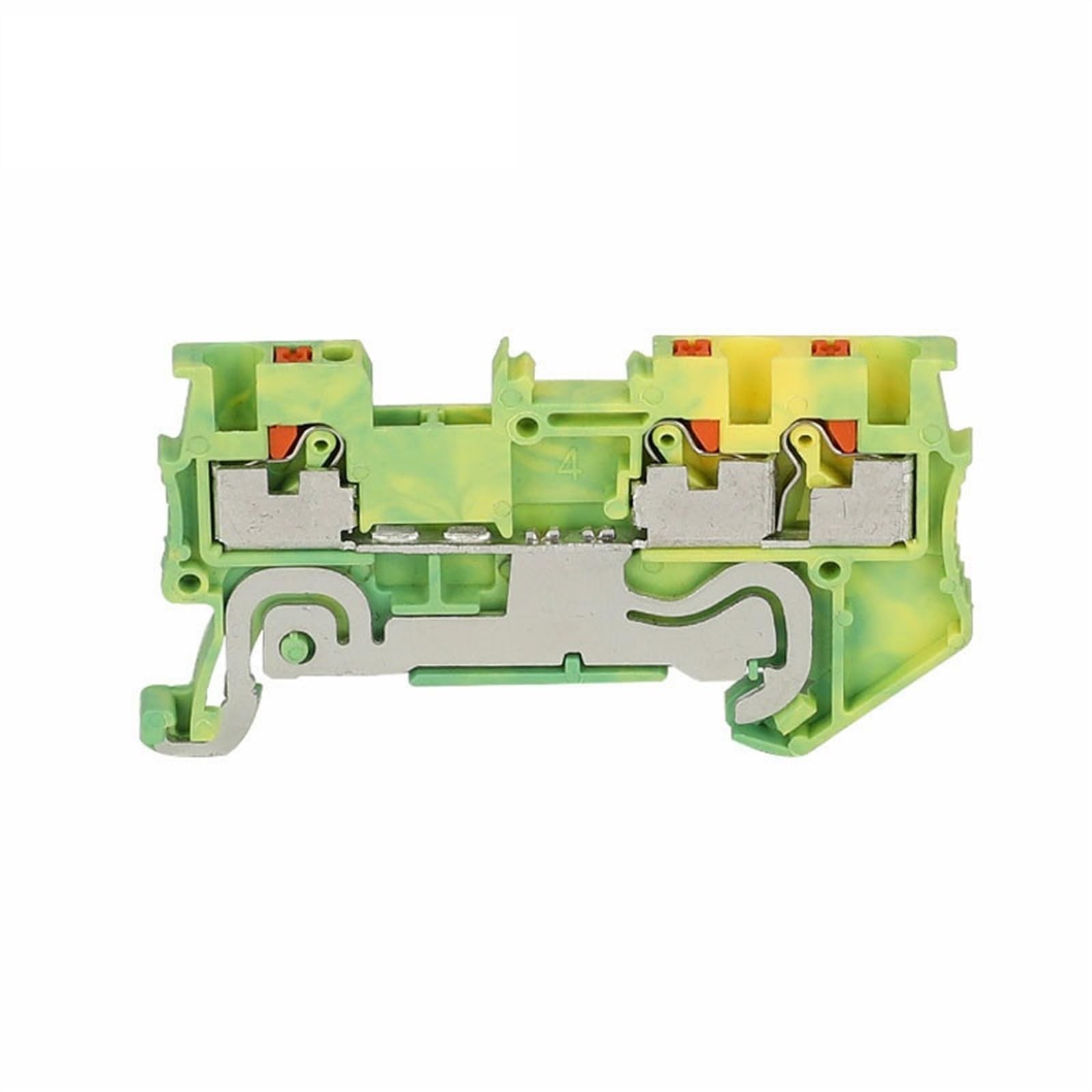 PT1.5-TW-PE Bloque de terminales de carril Din de alimentación a tierra a presión, conector eléctrico de cable con enchufe de 1,5 mm², 1 entrada y 2 salidas, PT 1.5-TW-PE (Color : PT 1.5-TW-PE, Size