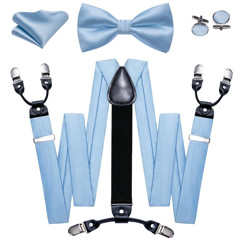 Ensemble bretelles en soie et noeud papillon le cadeau de fete parfait