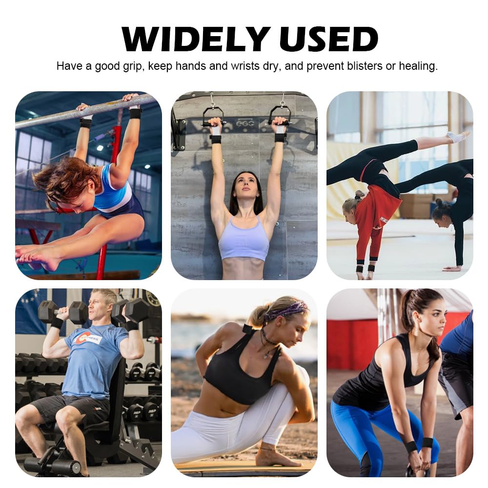 1 Paio Impugnature da Ginnastica Guanti Paracalli Ginnastica Artistica Bambina Manopole Paracalli Crossfit Palm Protector Grips Cinghie da Polso Cinturini Polso Palestra con 4 Polsini Sportivo