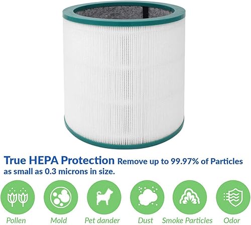 Miniatura 2 de Reivn-Sky - Paquete de 2 filtros de repuesto compatibles con Dyson Pure Cool Link TP00 TP01 TP02 TP03 AM11 Tower Purifier