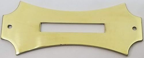 Ranura de latón con sello festoneado para monedas, banco, caja de dinero, agujero de joyería, antiguo vintage