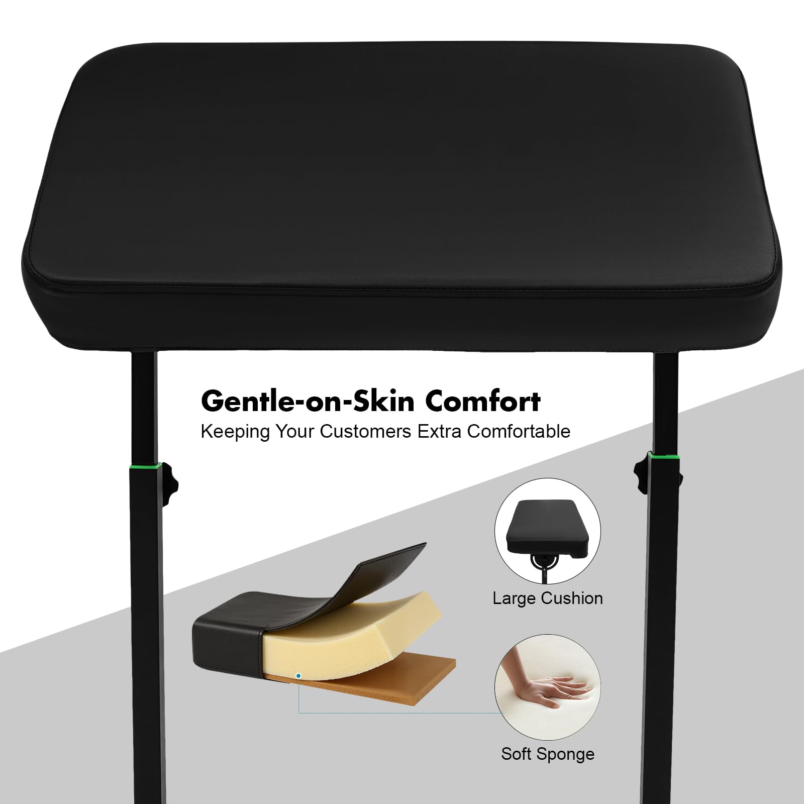 Tattoo Armlehne Armauflage Armrest Pad Verstellbare Höhe Tätowierung Armauflage Transportable Tätowierungswerkzeug Tattoo Armstütze für Orte wie Salons, Schönheitssalons, Salons