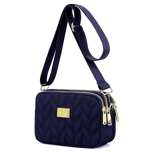 WITERY Small Crossboby Purse for Women - Waterproof Nylon Crossbody Phone Purse Shoulder Bag with Adjustable Strap