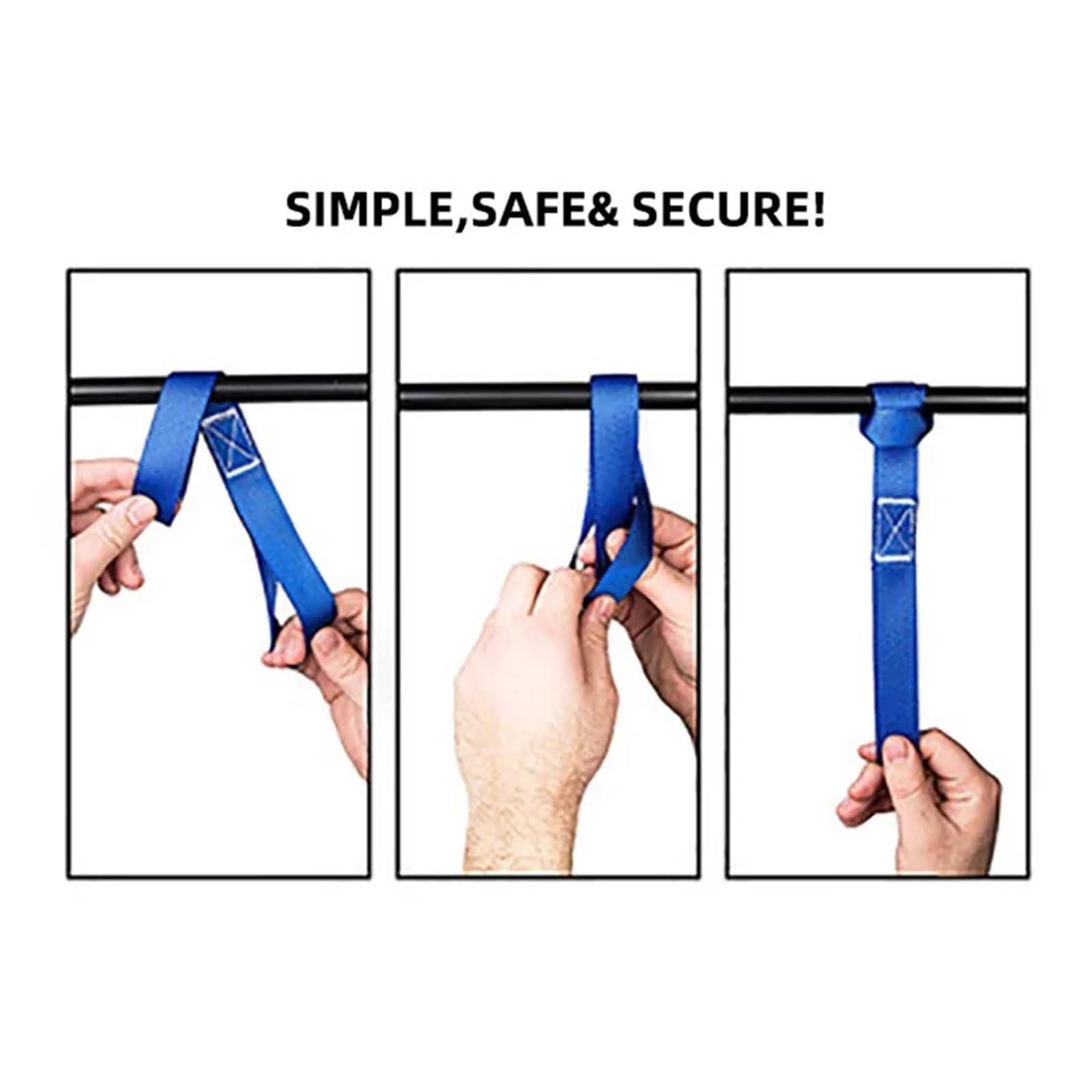 Zurrgurte, 6 Stück weiche Spanngurte zur Ladungssicherung for ATV, UTV(Royal Blue)