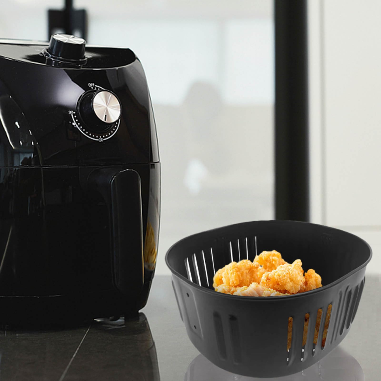 Cestino per friggitrice ad aria, antiaderente, per uso alimentare