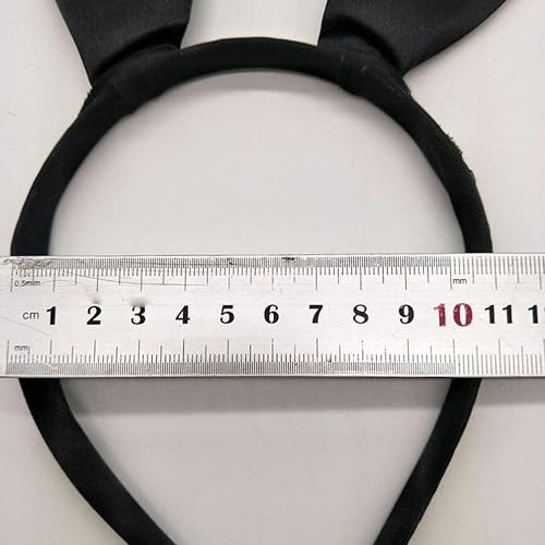 Miniatura 4 de Lurrose Diadema de orejas de conejo negro, 4 unidades, diadema de orejas de conejo, diadema de orejas de animal, diadema de orejas de conejo dulce