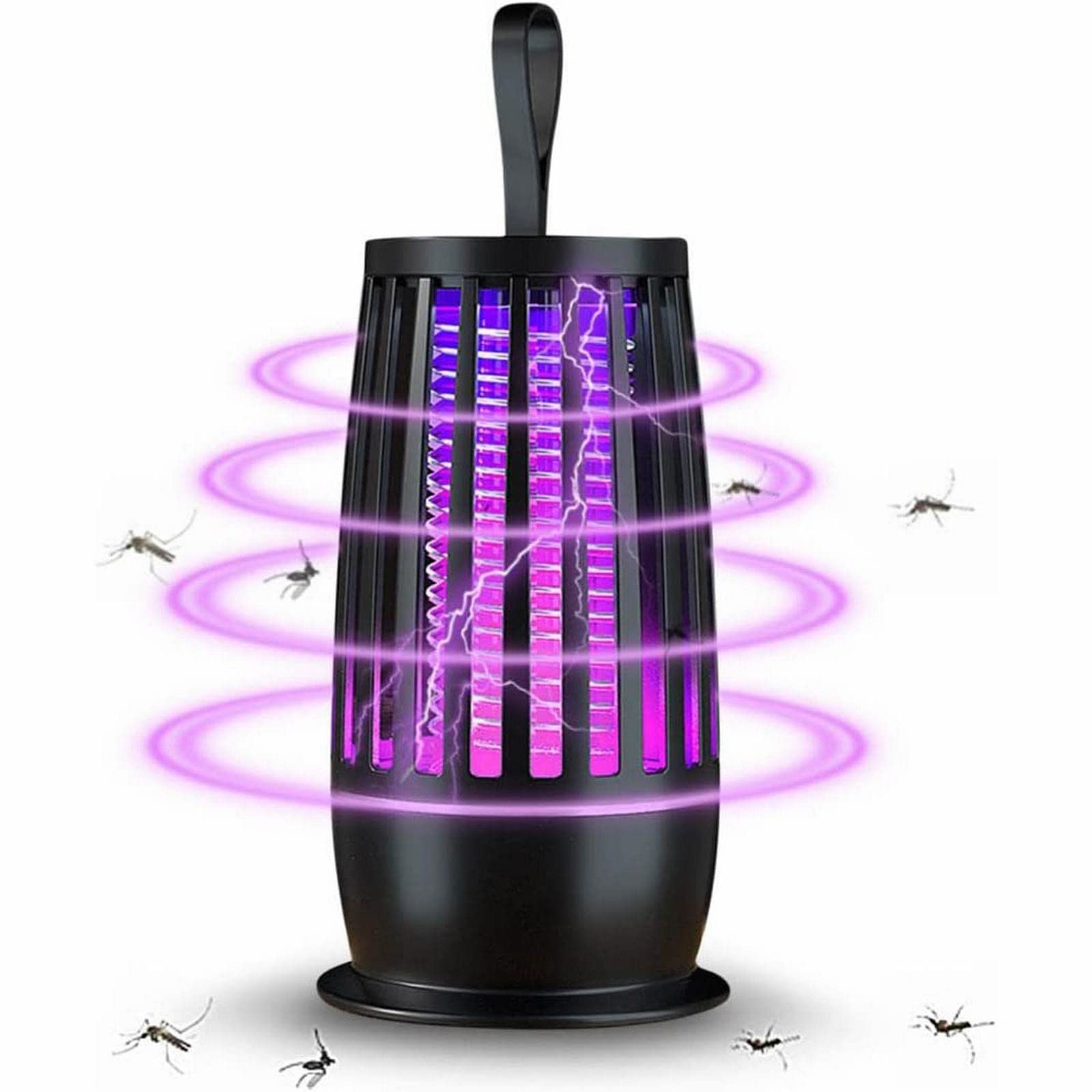 Electric Fly Zapper for Indoor Outdoor - Fly Trap Bug Zapper, Flies Killer Mosquito Zappers Killer Patio Insects Killer,Fly Killers for Home,Kitchen, Backyard (black)