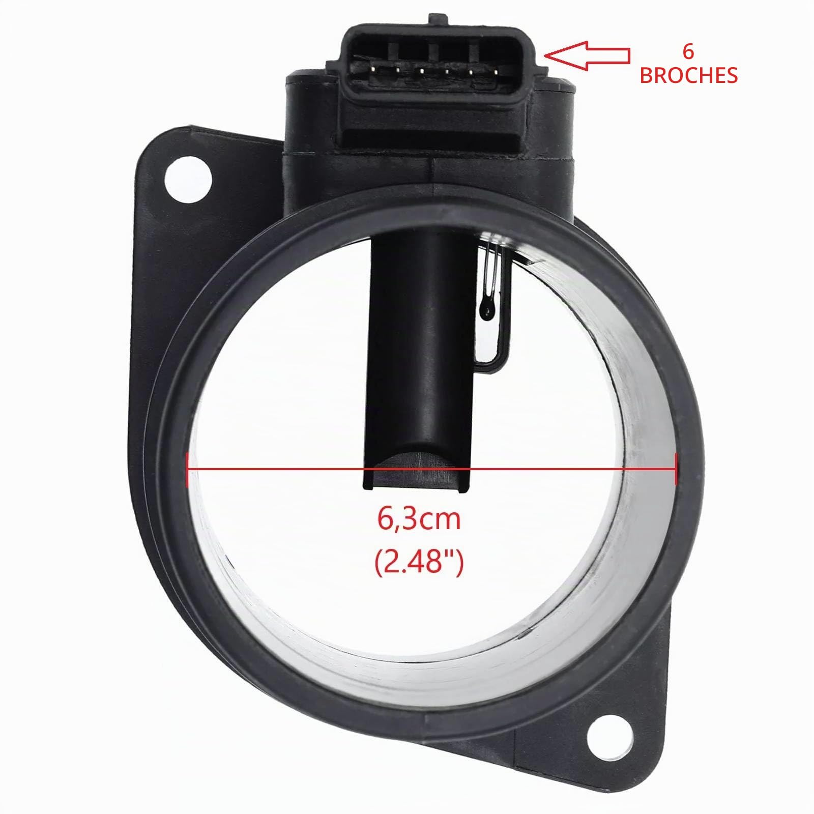 Twowinds Débitmètre d'air 5WK97008 Compatible avec Renault Kangoo, Master 2