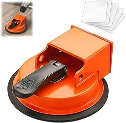 Floor Gap Fixer Tool, 2026 Enhanced Floor Suction Cup Tool for Gaps Vacuum Suction Cup for Laminate Vinyl Wood Tile Flooring (Burnt Orange)