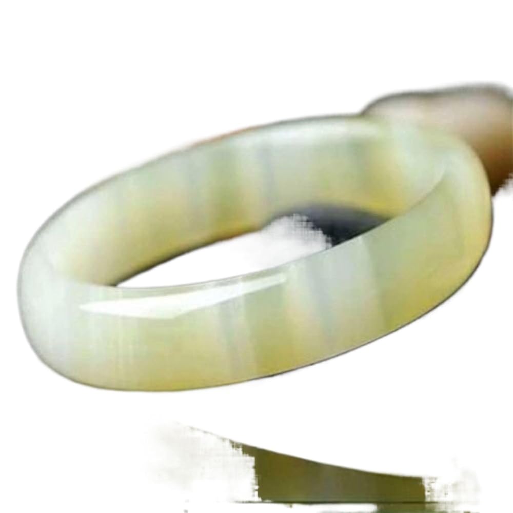 翡翠バングル黄色和田玉瑪瑙？