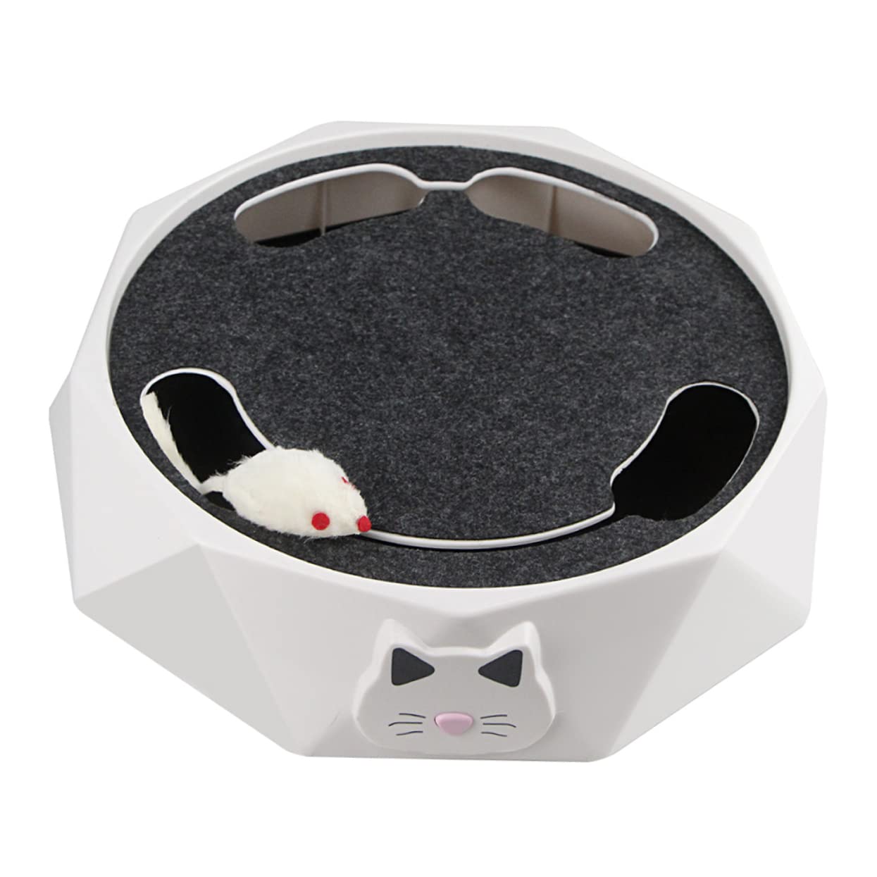 GALPADA Juguete Eléctrico para Hámster Ratón Giratorio para Gatos Juguete Automático para Hacer Ejercicio Casa