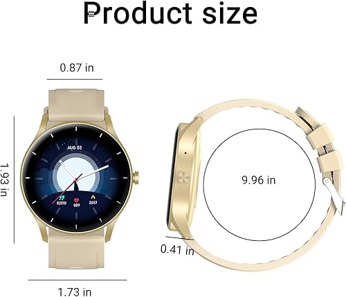 Miniatura 7 de Reloj inteligente para mujeres y hombres reloj inteligente Bluetooth 51 de 128 pulgadas para teléfonos Android e iOS rastreador de actividad