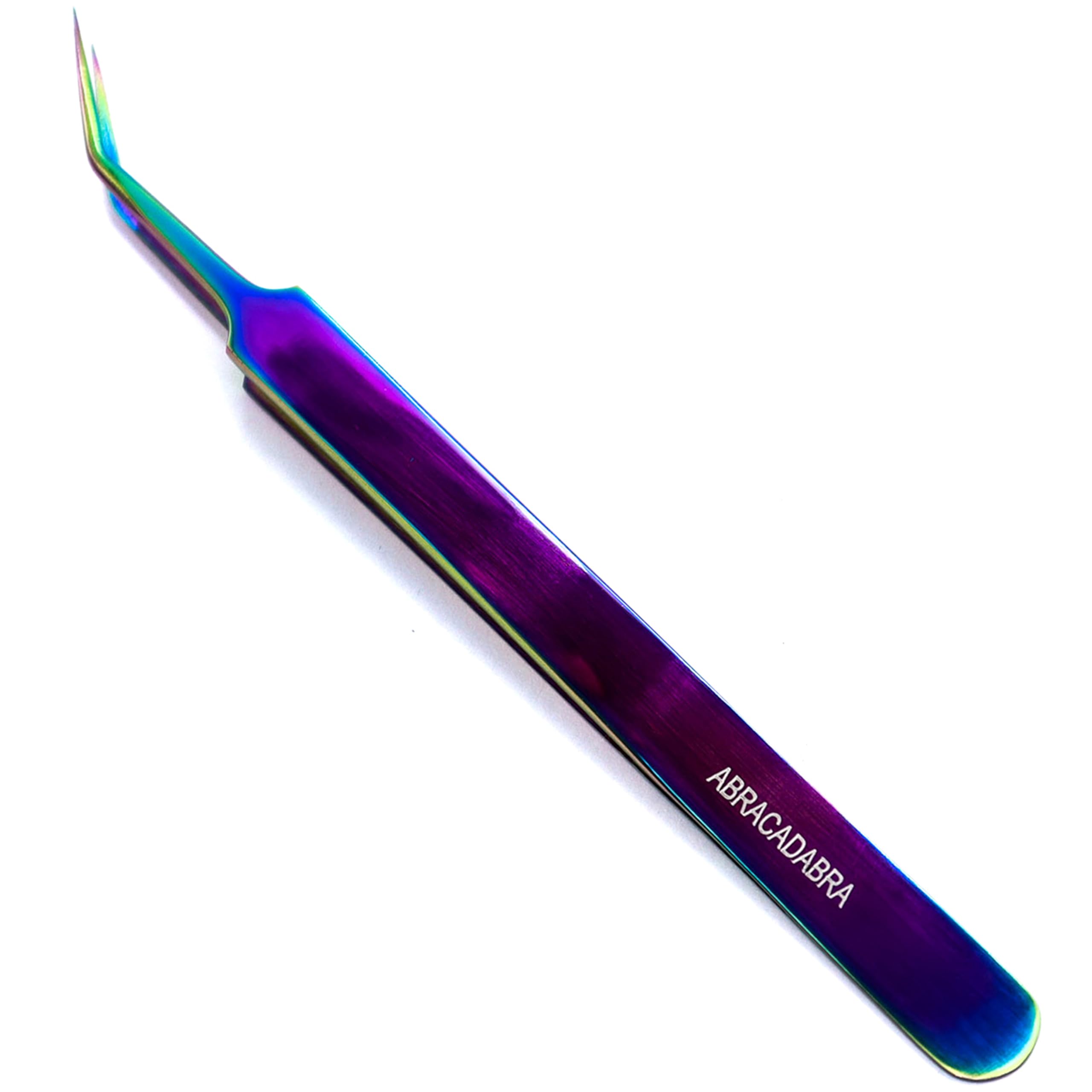 LLBA Lash Tweezer Professional Volume False Lash Application Tool | Multi Shapes & Purposes Tweezers | Non-Slip Grip Tweezers for Volume, Isolation & Classic Lashes (Galaxy, Abracadabra Isolation)