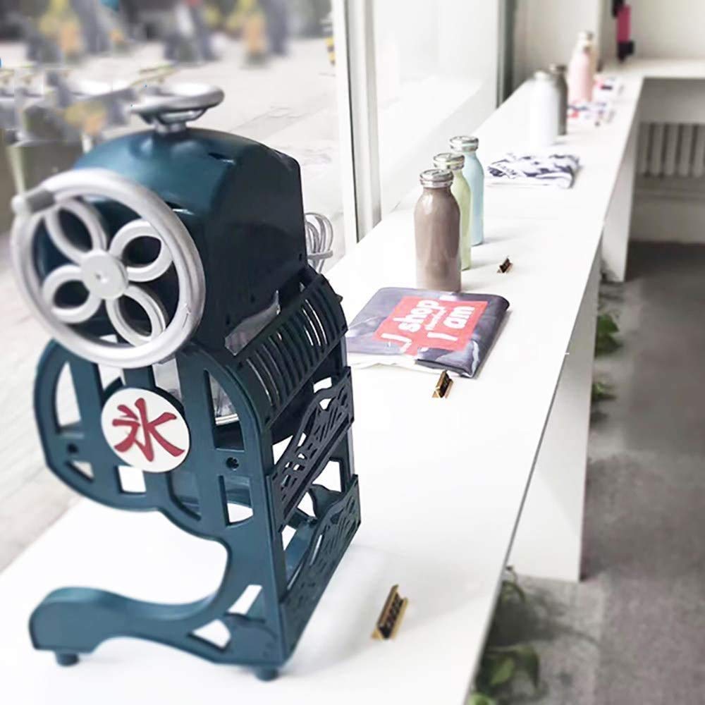 Tritaghiaccio,Macchina Per Cono Di Neve Macchina Retrò Macchina Per Ghiaccio Tritata Piccolo Rasoio Per Uso Domestico E Commerciale,Gelato/Frullato/Cocktail, 220 V