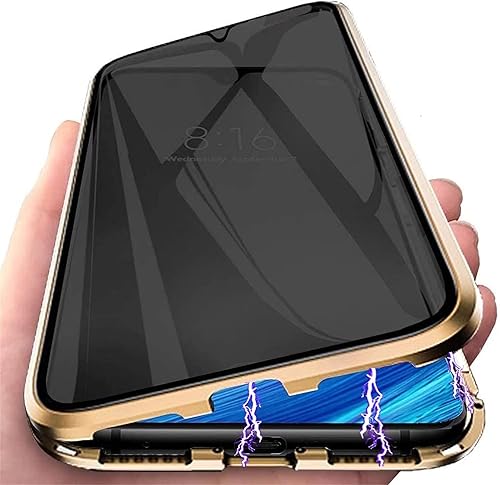 Miniatura 8 de Funda magnética de privacidad para Samsung Galaxy Note 9, carcasa de vidrio templado antiespías, frontal y trasera, vidrio templado 9H, protector de