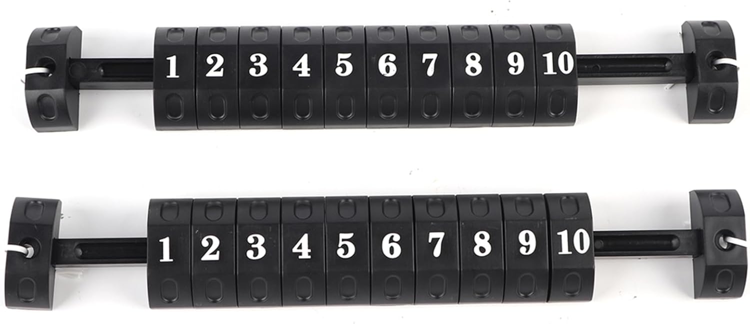 Milltrip 2pcs Table Football Counter 10 Numbers Scoring Score Counter Indicator for Standard Foosball Tables