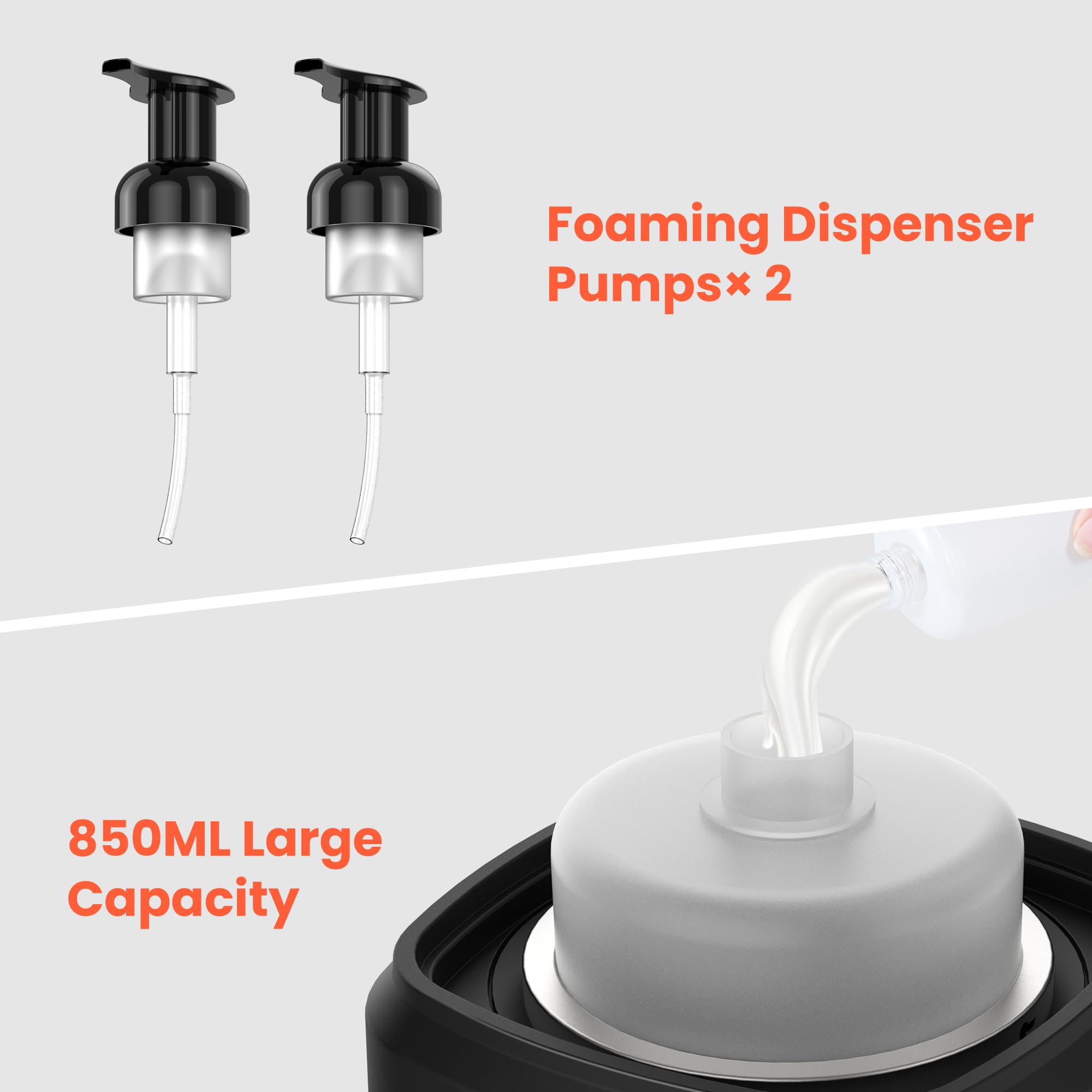 TASALON Macchina di rasatura aggiornata della schiuma calda 850ml, display digitale di 2 pompe | Riscaldatore in schiuma di grande capacità, adatto per uso domestico, saloni e barbieri professionali