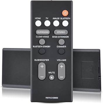 FSR78 ZV28960 Replacement Remote Control for Yamaha Sound Bar Surround Soundbar YAS-CU207 YAS-106 ATS-1070 NS-WSW42 ATS1060 YAS-207 YAS106 ATS1070 YAS-107 YAS107 YAS207 ATS-1060