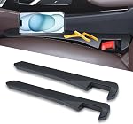Car Seat Gap Filler 2 Pack, Universal Fit Storage Box Anti-Drop Car Seat Side Seam Filler Organizer for Cars, SUV & Trucks to Block the Gap Between Seat and Console Black