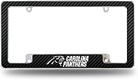 Vista 31 de Rico Industries NFL Football Black 12" x 6" Chrome All Over Automotive License Plate Frame for Car/Truck/SUV