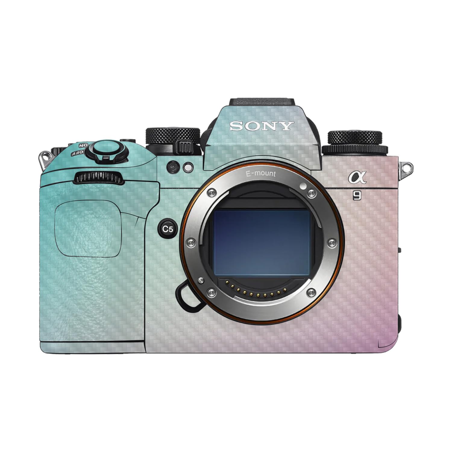 Carbon Fiber Camera Skin Compatible with Sony Alpha 9 III (2024) - Vivid Fog - Premium 3M Vinyl Protective Wrap Decal Cover - Easy to Apply | Crafted in the USA by MightySkins