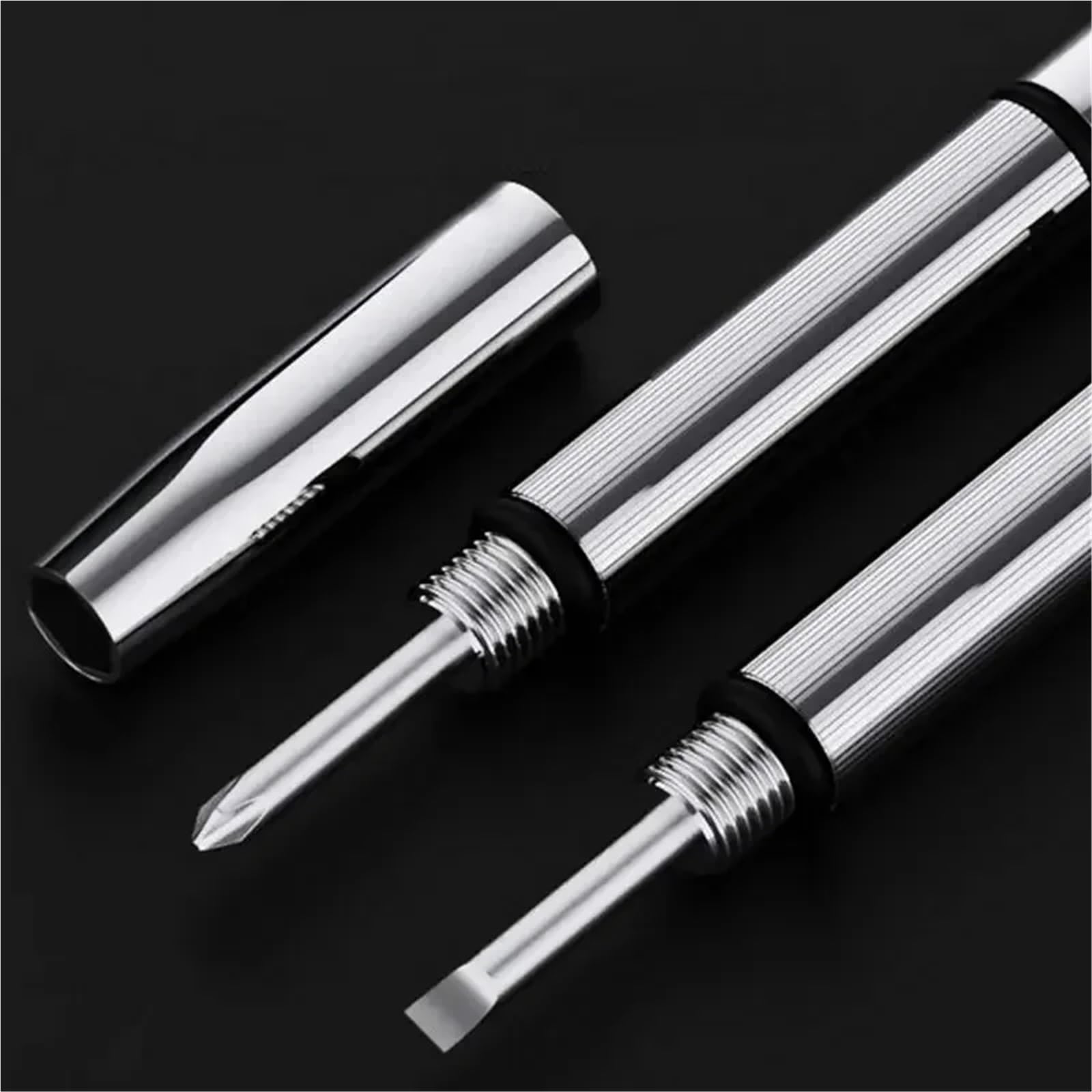 Set di cacciaviti for occhiali da 2 pezzi con portachiavi for riparazione orologi Nero(5pcs)