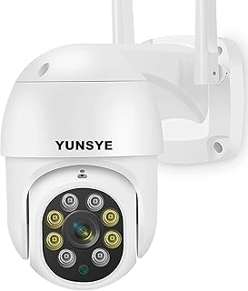 camera de segurança wifi, câmera de segurança 1296P interna / externa, câmera WiFi com visão panorâmica / inclinada de 360 °, IP66 à prova d'água, visão noturna, detecção de movimento, áudio bidirecional, aplicativo iOS / Android (3.0MP)